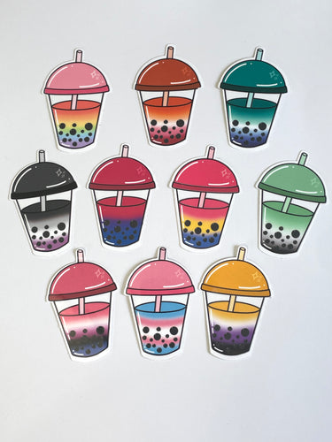 Pride Boba Sticker Set