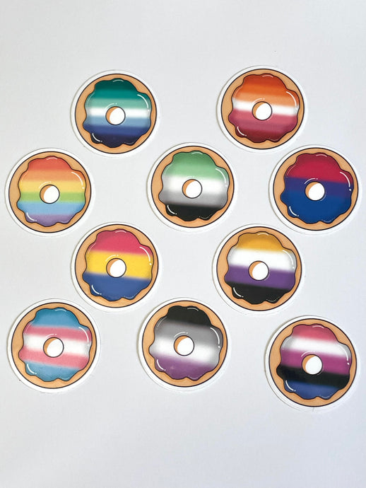 Pride Donut Sticker Set