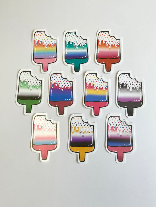Pride Popsicle Sticker Set